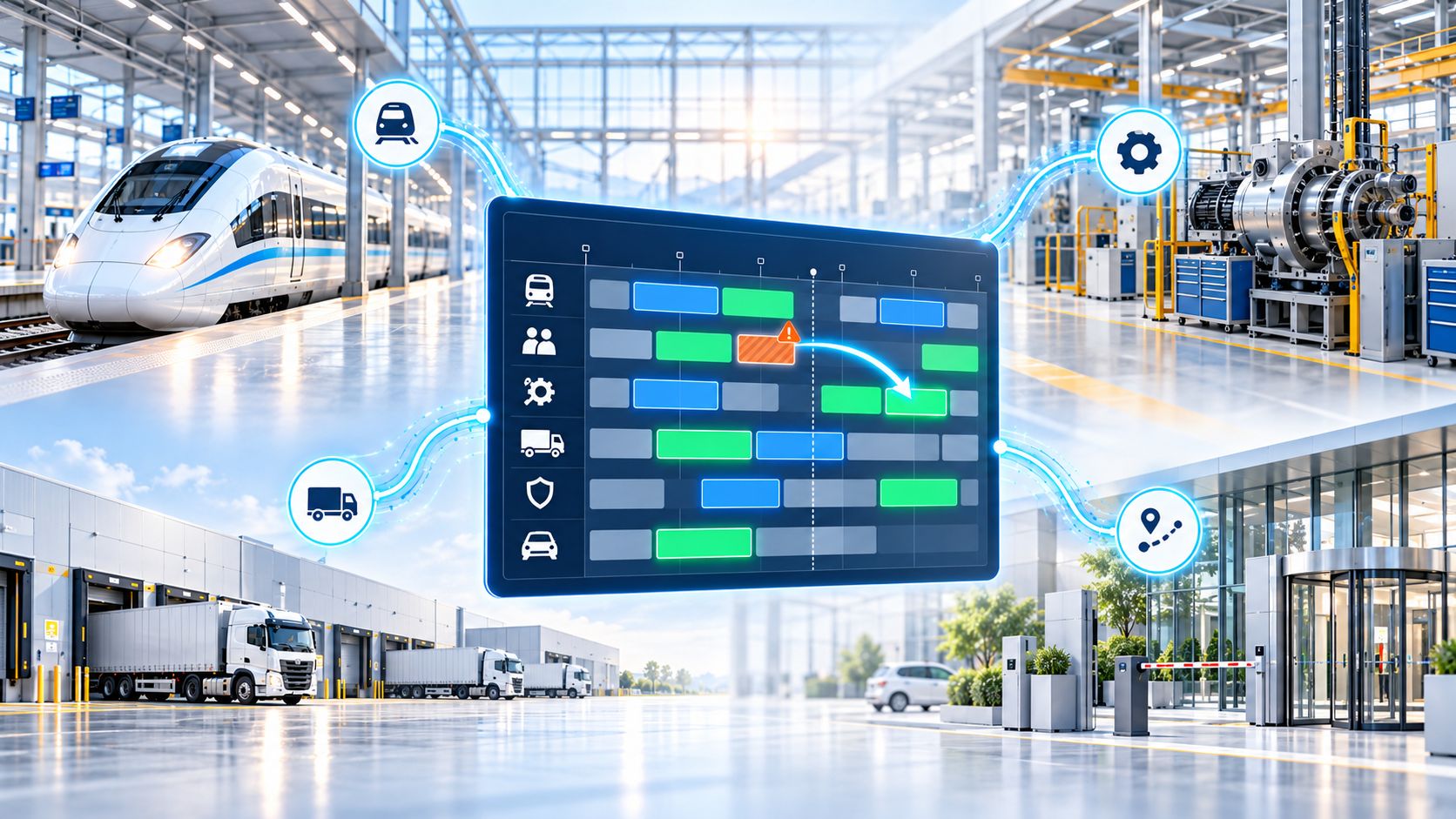 Dynamic workforce planning across rail operations, maintenance, logistics and facility services