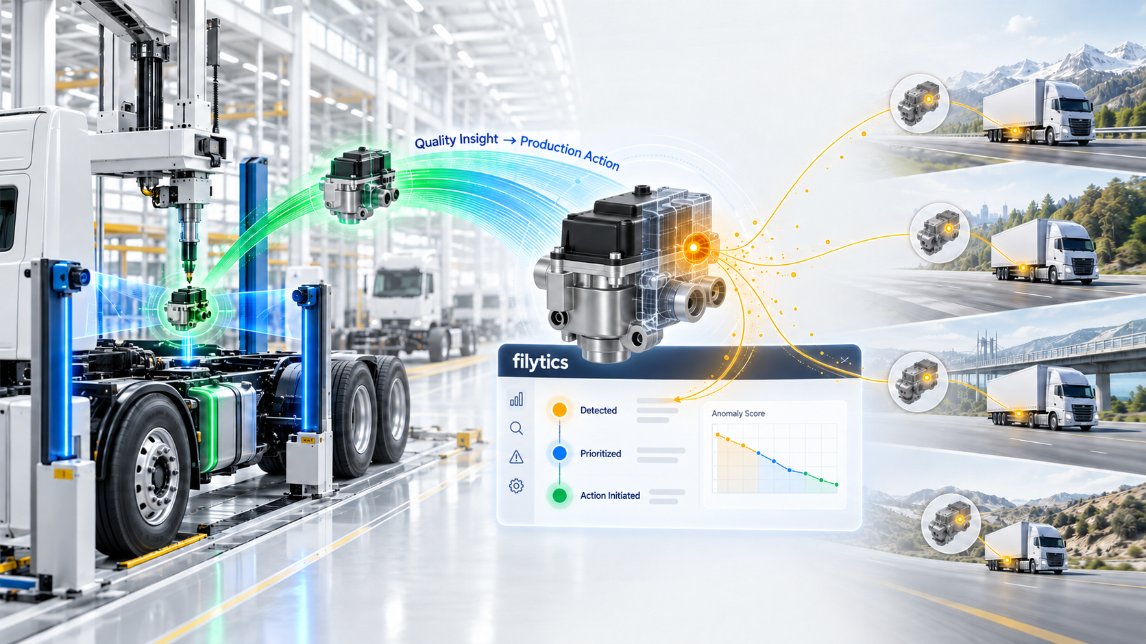 filytics detects and prioritizes field quality issues to initiate corrective actions in vehicle production