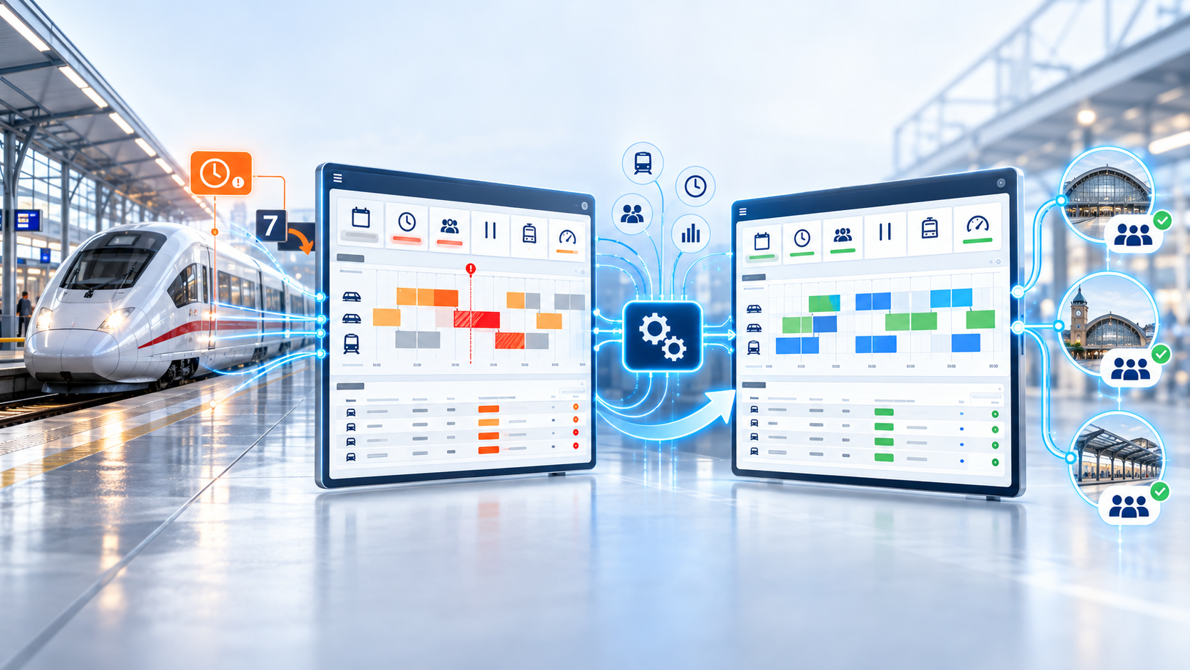 DispoClean uses AI to transform disruptions and changing train schedules into optimized cleaning and workforce plans